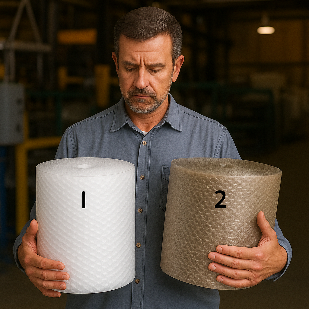 تفاوت نایلون حبابدار درجه ۱ و نایلون حبابدار درجه ۲